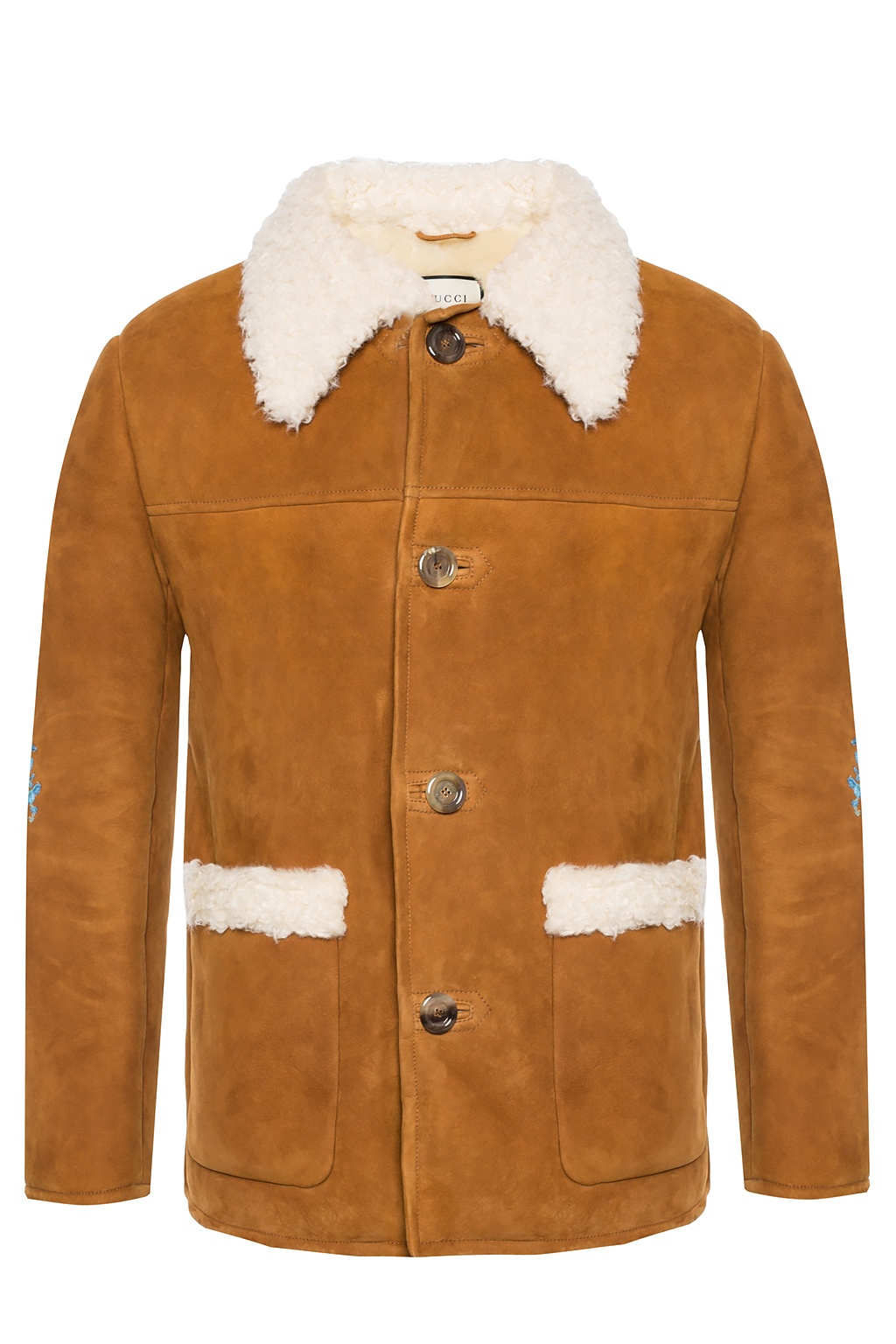 Gucci Shearling jacket with a sewn on application | Men's Clothing | Vitkac